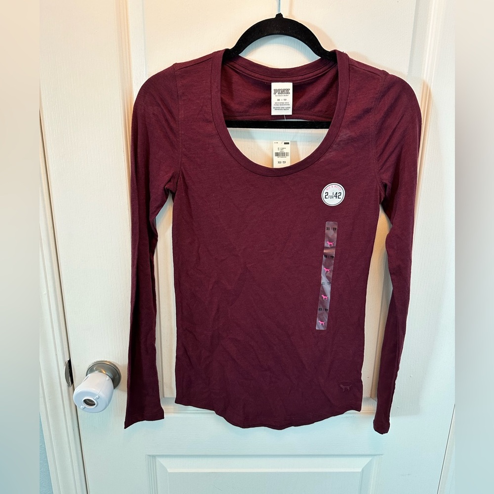 PINK by Victoria’s Secret Long Sleeve Open Back Top